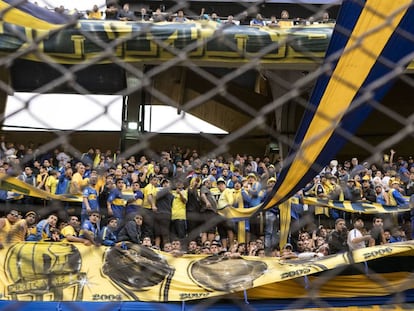 A torcida do Boca Juniors no último clássico.