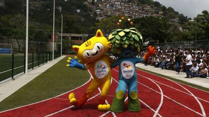 Mascotes dos Jogos Olímpicos do Rio de Janeiro 2016.
