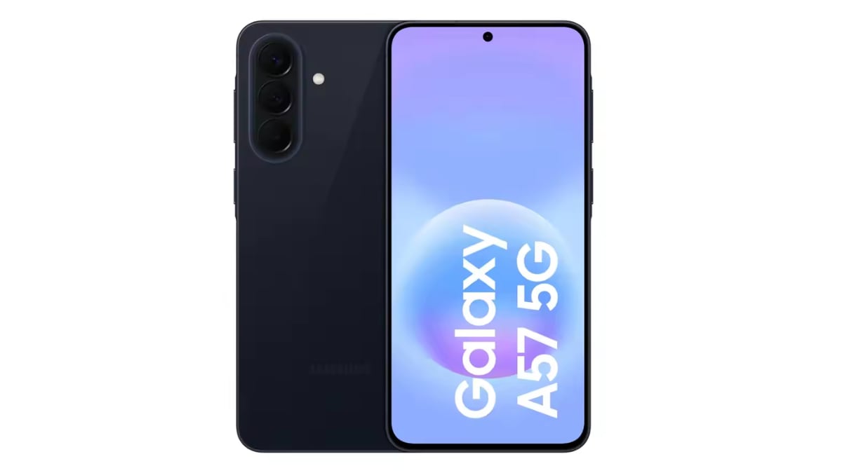 Samsung Galaxy A57 5G phone.