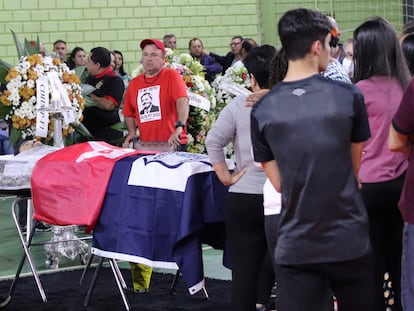 Familiares y amigos de Marcelo Arruda, asesinado por un seguidor de Bolsonaro.