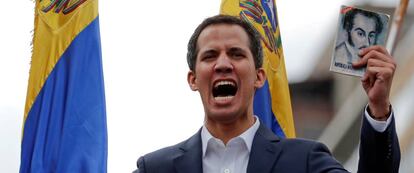 El Parlamento Europeo reconoció esta mañana a Juan Guaidó como presidente interino de Venezuela