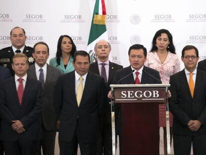 Miguel Osorio Chong anuncia los cambios en SEGOB. 