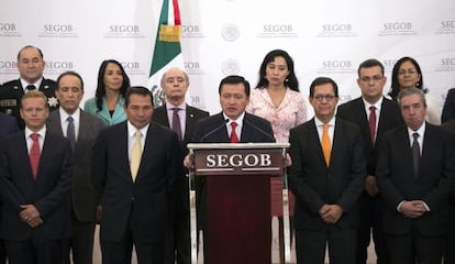 Miguel Osorio Chong anuncia los cambios en SEGOB. 