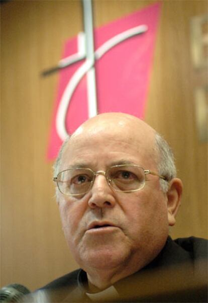 Blázquez, momentos antes de la rueda de prensa que ofreció tras ser escogido presidente de los obispos.