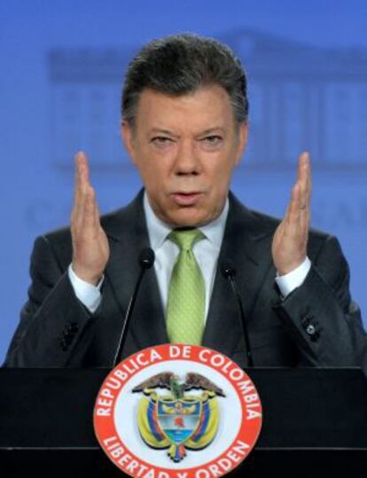 Santos, el 29 de agosto en Bogotá.