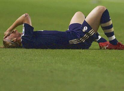 Guti, durante el partido contra el Sevilla