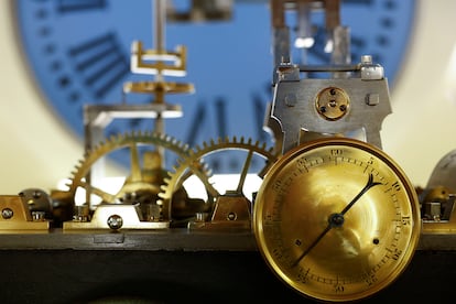 Mecanismo del reloj de la Puerta del Sol de Madrid.