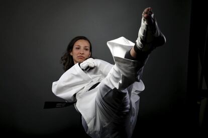 Jackie Galloway, de taekwondo. 