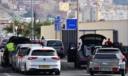 Puesto fronterizo en Ceuta.