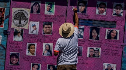 Protesta de familiares de personas desaparecidas