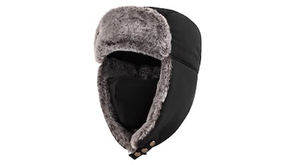 Gorro de invierno térmico y antiviento con orejeras, diseño de aviador