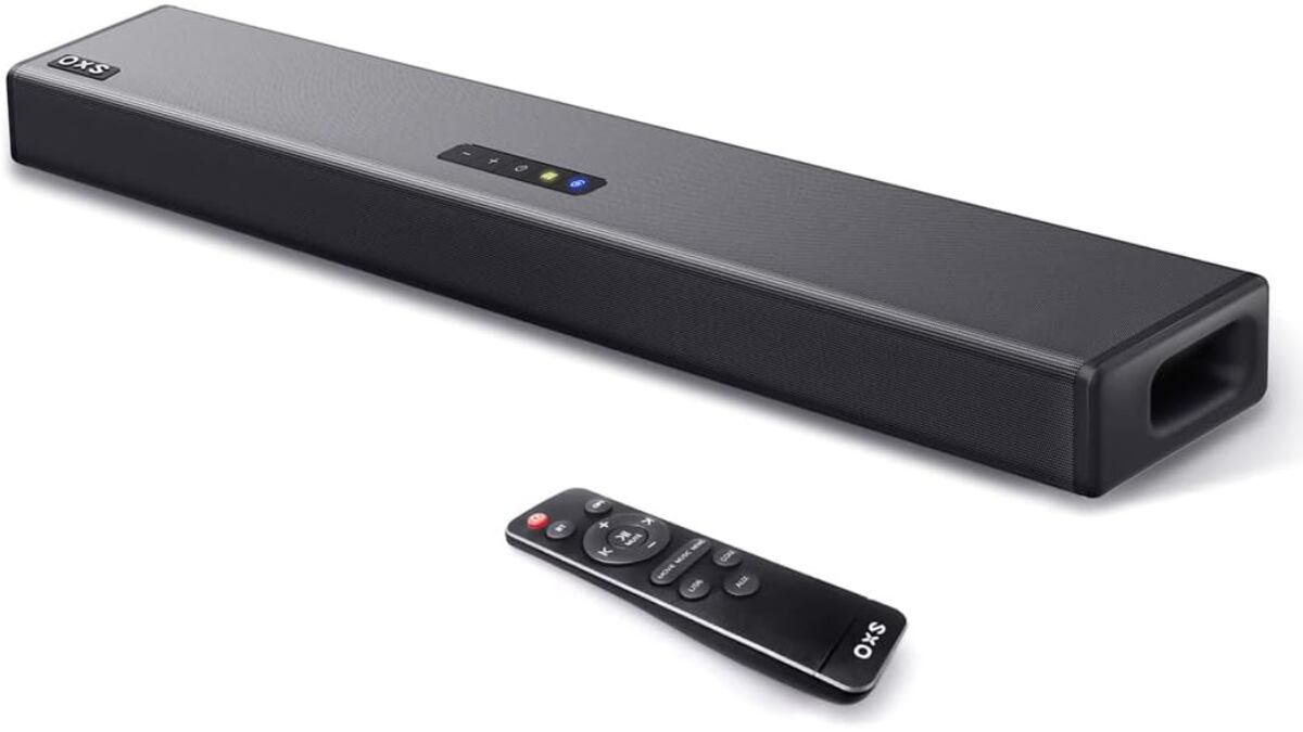Barra de sonido con conexión Bluetooth.