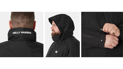 Esta chaqueta Helly Hansen es impermeable y térmica.