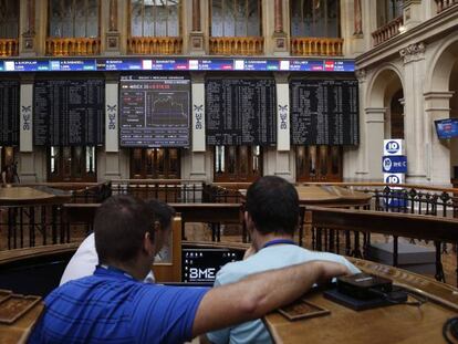 La bolsa de Madrid. 