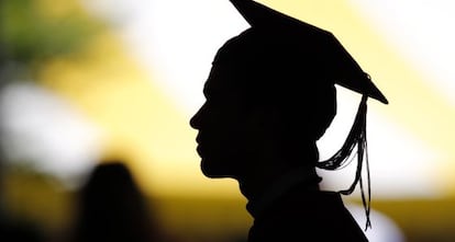 Un estudiante de Harvard, en su graduaci&oacute;n.