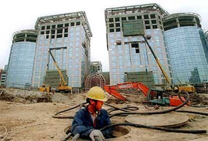 Nuevas construcciones en el centro de Pekín.