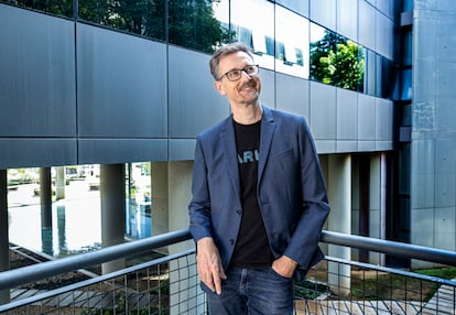 Manuel Porcar, científico y emprendedor, en el parque científico de la Universitat de València.