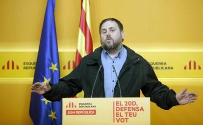 El president d&#039;ERC, Oriol Junqueras.