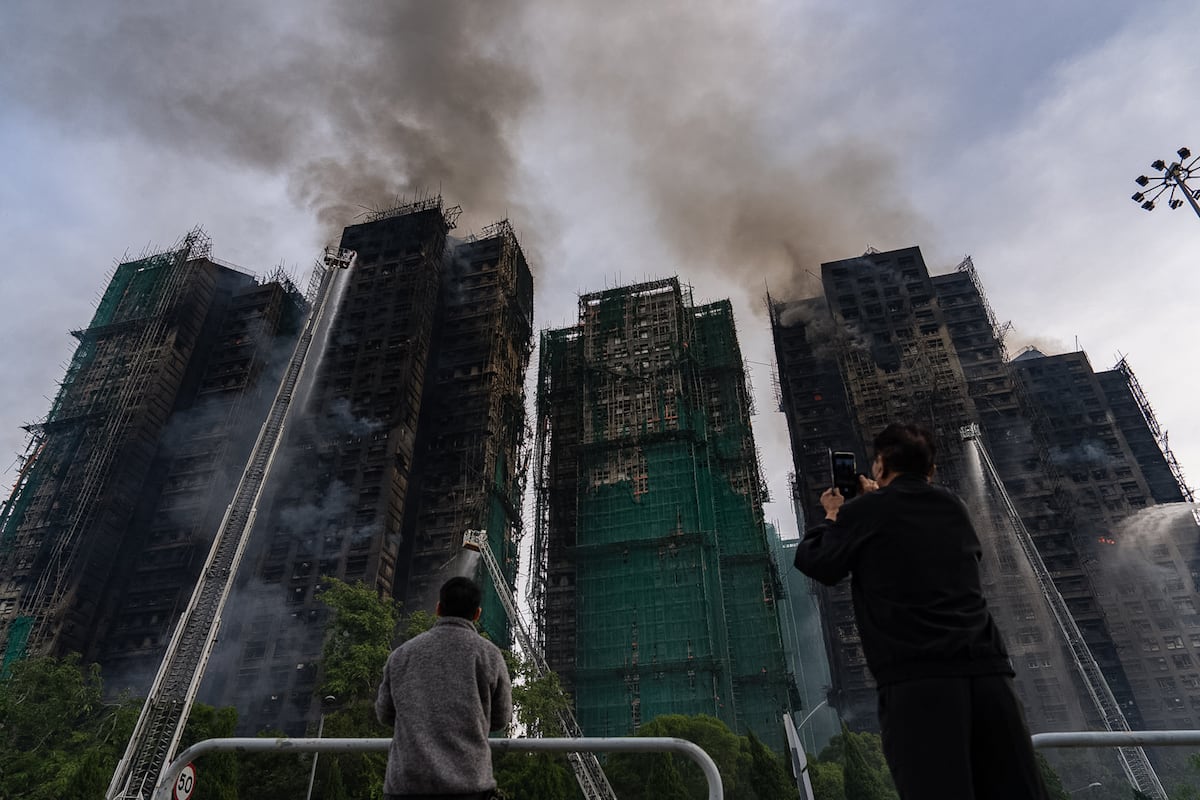 Incendio en Hong Kong