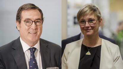 Antonio Garamendi y Virginia Guinda, los candidatos a la presidencia de la CEOE.