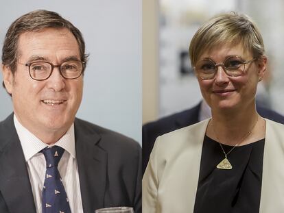 Antonio Garamendi y Virginia Guinda, los candidatos a la presidencia de la CEOE.