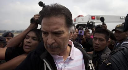 Portillo, este viernes en el aeropuerto.
