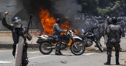 Protesta en Caracas contra las elecciones a la Asamblea Nacional Constituyente