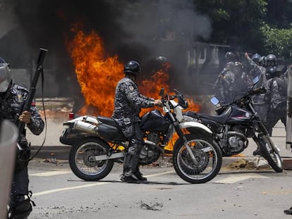 Protesta en Caracas contra las elecciones a la Asamblea Nacional Constituyente