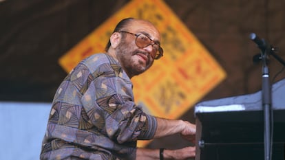 Eddie Palmieri, en 1996, durante el festival de jazz de Nueva Orleans.