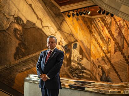 El presidente de la Suprema Corte, Arturo Zaldívar, después de una entrevista con EL PAÍS el pasado mes de julio.