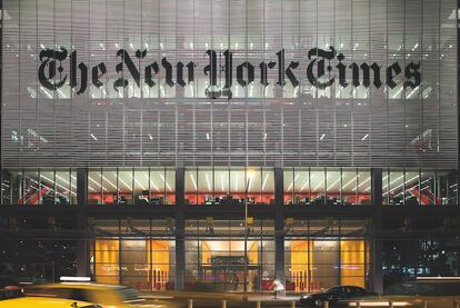 El edificio del diario The New York Times es una obra de Renzo Piano.