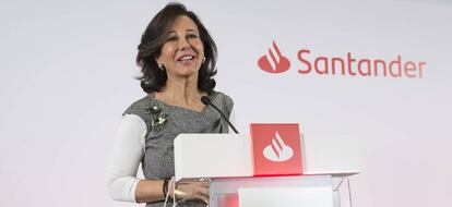 Ana Bot&iacute;n, presidenta del Banco Santander.