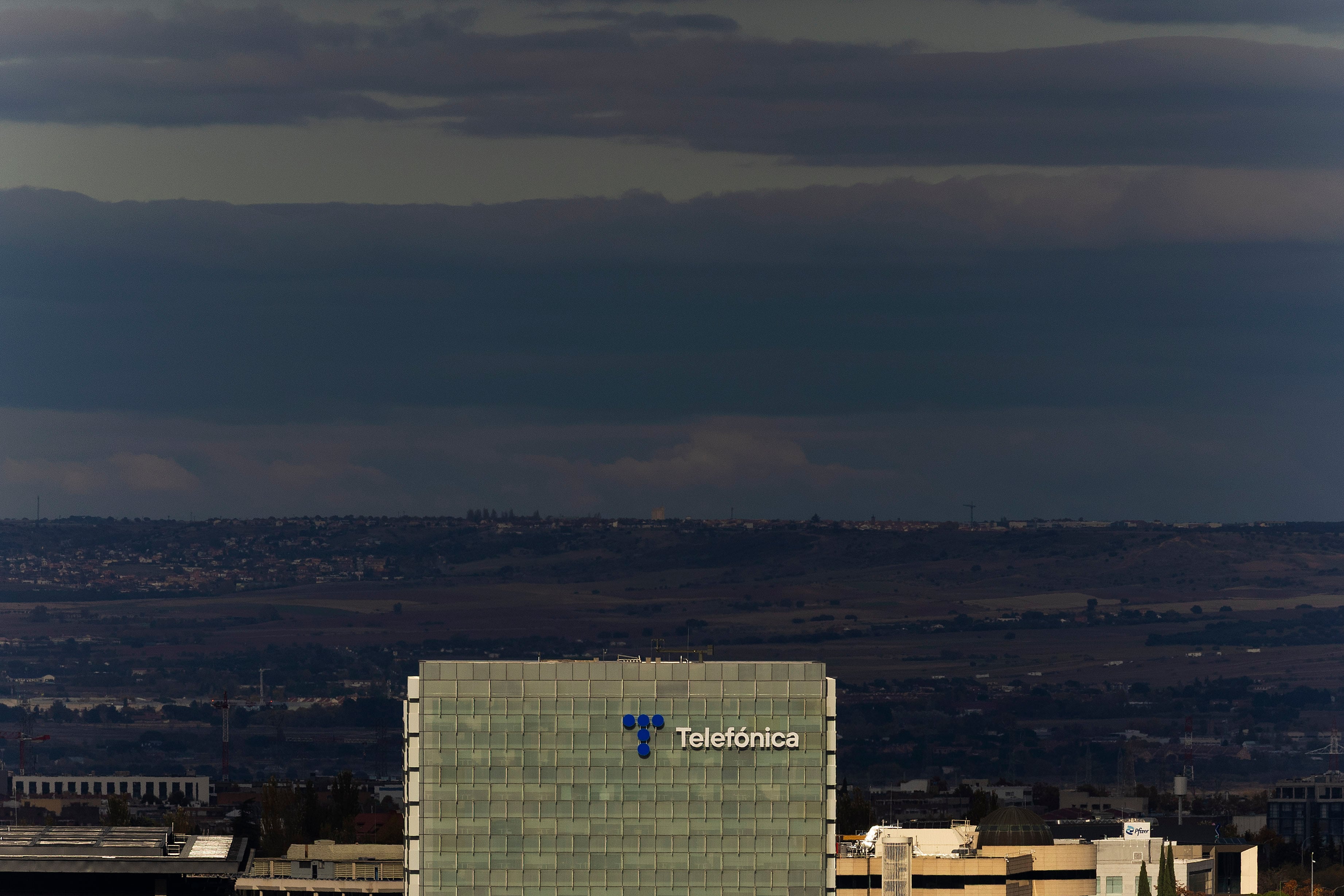 Sede de Telefónica en el barrio de Las Tablas en Madrid. 