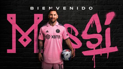Messi, presentado por el Inter Miami en julio de este año.