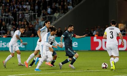 Messi, ante Uruguay.