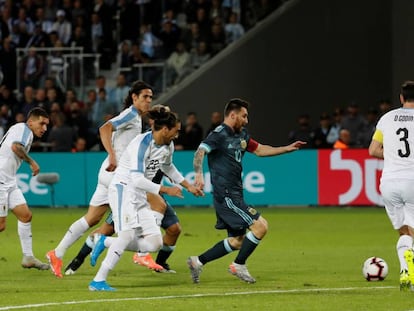 Messi, ante Uruguay.