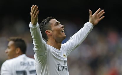 Cristiano Ronaldo celebra un gol ante el Celta.