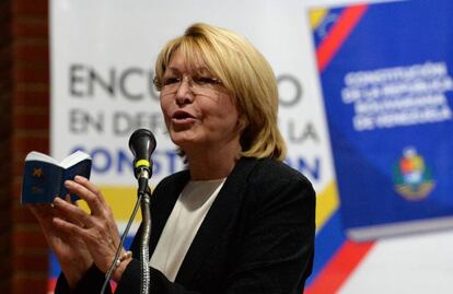 Luisa Ortega durante un acto p&uacute;blico reciente en Venezuela 