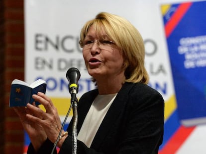 Luisa Ortega durante un acto p&uacute;blico reciente en Venezuela 