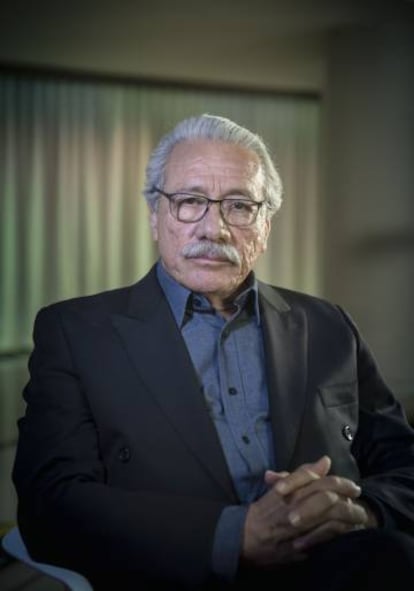 Edward James Olmos, ayer en Madrid.