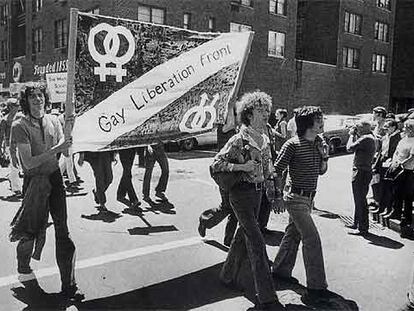 Primera marcha del Orgullo Gay, que tuvo lugar en Nueva York el 28 de junio de 1970.