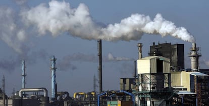 Una planta de fertilizantes, uno de los sectores de mayor consumo de gas de España, en una imagen de archivo.