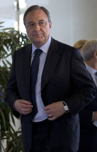 El presidente del Real Madrid, Florentino Pérez.