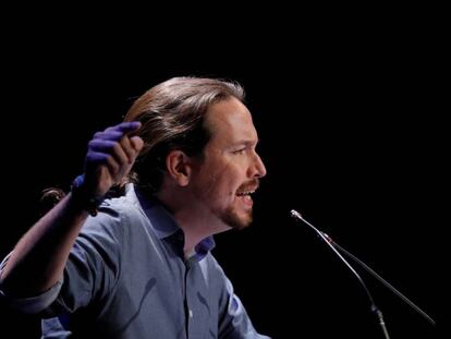 Pablo Iglesias, en un acto el pasado 30 de octubre.