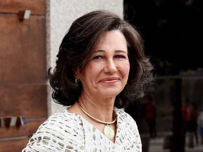 Ana Botín, presidenta del Banco Santander, este viernes en Madrid.