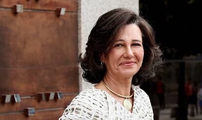 Ana Botín, presidenta del Banco Santander, este viernes en Madrid.