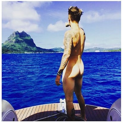 Justin Bieber, muy aficionado a esto de enseñar piel, 'lo dio todo' la semana pasada en Instagram