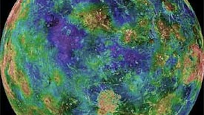 Imagem de Vênus feita pela missão ‘Magellan’, em 1998.