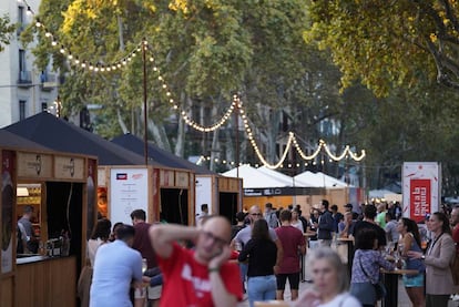 Les casetes de degustació del festival Tast a la Rambla.