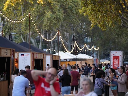 Les casetes de degustació del festival Tast a la Rambla.